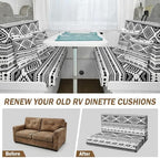 Britimes RV Dinette Cushion Covers Set, 6 Pack, for Camper, Boho Western - Image 3