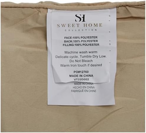 Sweet Home Collection 5 Piece Comforter Set Bag Solid Color All Season Soft Down Alternative Blanket & Luxurious Microfiber Bed Sheets, Beige, Twin XL - Image 5