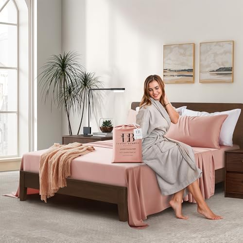 | Queen Envelope Pillowcase Set | 100% Viscose | Organically Grown | Ultra Soft | Cooling | 2pcs [Rose Quartz] - Image 7