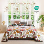 LUTBM Boho Throw Blanket for Bed 60"x80", 100% Cotton Cozy Couch Blankets - Image 2