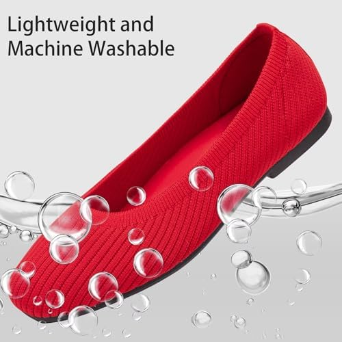 Frank Mully Women's Flats Square Toe Flats Comfortable Slip on Washable Ballet Flats Shoes for Women Dressy Work - Image 5