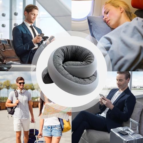 Neck Pillow for Travel Flexible Spiral Wrapping Scarf - Image 4