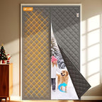 Yotache Magnetic Thermal Insulated Door Curtain Fit 48"x96" Doors, Gray by yotache
