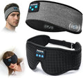 Sleep Mask and Bluetooth Headband Headphones Combo, Finally Sleep Through the Night on Your Side - Ultra-Thin Speakers Feel Like Nothing, 14+ Hour Battery, Headphones for Side Sleepers, Meditation by Perytong
