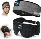 Sleep Mask and Bluetooth Headband Headphones Combo, Finally Sleep Through the Night on Your Side - Ultra-Thin Speakers Feel Like Nothing, 14+ Hour Battery, Headphones for Side Sleepers, Meditation by Perytong