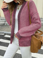 Saodimallsu Womens Open Front Cardigans Waffle Knit Sweaters with Pockets - Image 3