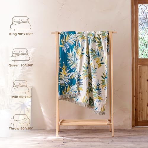 LUTBM Boho Throw Blanket for Bed 60"x80", All Season Cotton Couch Blankets - Image 6