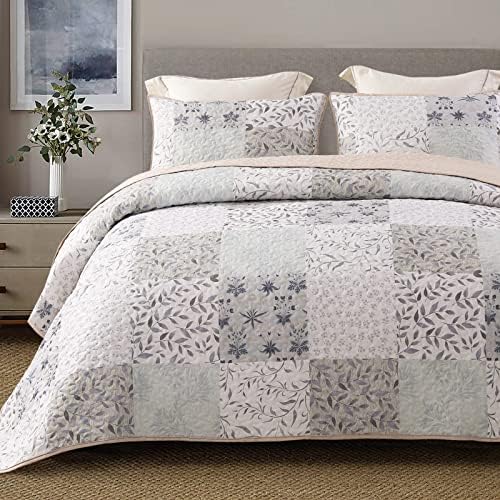 Exclusivo Mezcla Reversible Boho Quilts Queen Size Gray by ExclusivoMezcla