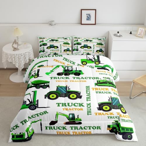 Feelyou Garbage Truck Bedding Set Cartoon Car Comforter Set for Kids Boys by Feelyou