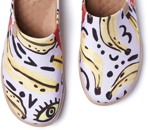 UIN Slipper Woman Travel Art Painted Shoes Wide Toe Casual Home Slip On Mules Malaga - Image 4