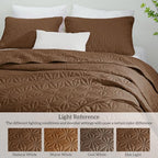 Whale Flotilla Soft King Quilt Bedding Set 3-Pieces Lightweight Bedspread - Image 5
