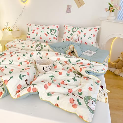 Simple Spring Comforter Full Size, Category A Maternal and Infant Grade Quilt Core - Healthy Warm Comfortable Comforter for Bedroom Living Room Bed Decor(J,200 * 230cm/79 * 91") by Unknown