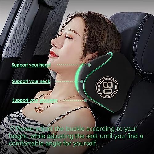 Really Soft Car Headrest Pillow, Neck Pillow for Car with Adjustable Strap - Image 5