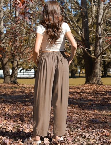 TARSE Womens Linen Barrel Pants Casual Summer Travel Lounge Trousers - Image 4