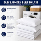 EcoLaire Pillow Covers - Pillowcases Standard Size, Pack of 120 - Cotton Rich T200 Polycotton - Bulk Pillows Cases - 20" x 30" (Fits 20"x 28" Pillows) for Home, Hotels, Hospitals, Rentals,Crafting - Image 4
