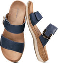 Littleplum Women Slides Sandals Arch Support Open Toe Slip on Sandals Soft Cushion Slippers Comfy Casual Summer Shoes for Walking Beach Travel by Littleplum