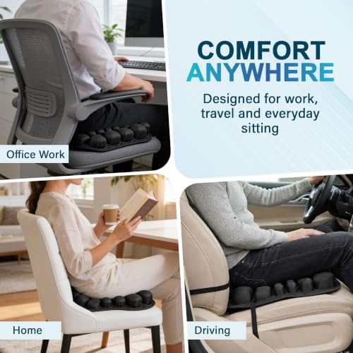 TSA Approved Adjustable Ergonomic Seat Cushion - Image 2