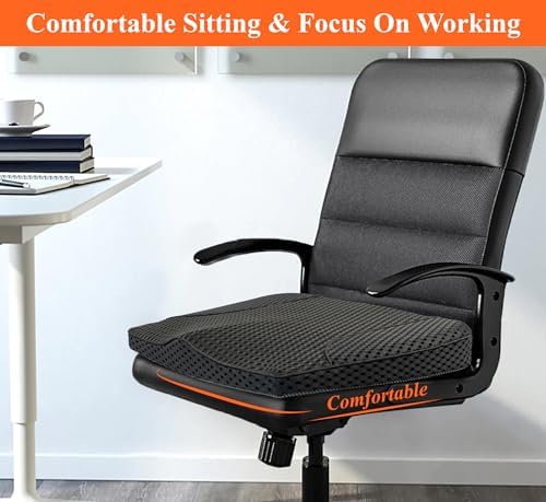 kingphenix Memory Foam Car Seat Cushion for Driving Comfort and Office Use - Image 3