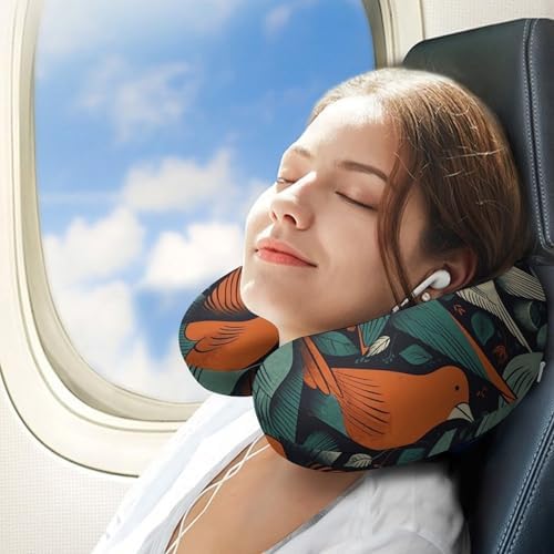 Neck Pillow, Soft Comfortable U Shape Memory Foam Travel Pillow - Image 3