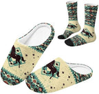 House Slippers for Women Washable Closed Toe with Cute Socks by Unknown