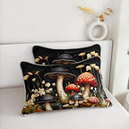 HOSIMA Mushroom King Quilt,Colorful Floral Bedspread with 2 Pillowcases. - Image 6