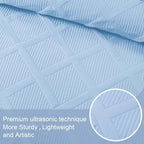 Exclusivo Mezcla 3-Piece Soft Quilts Queen Size Bedding Set, Sky Blue - Image 4