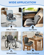 Saker Ergonomic Memory Foam Seat Cushion for Office Chairs,Car Seat Cushion - Image 5