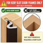 Litaibai 60 ft Kerf Weather Stripping Door Seal for Exterior Doors, Brown - Image 2