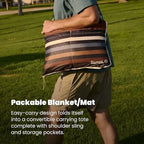 Rumpl Stash Mat Packable Picnic Blanket and Tote Bag, Tapestry Tie Dye - Image 5