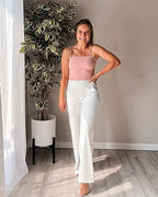 G4Free EverGoing Wide Leg Yoga Pants for Women Crossover Waist with Pockets - Image 2