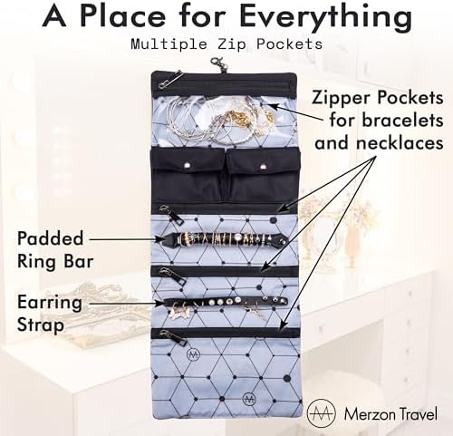 Diamond Jewelry Roll | HNG-731 Black - Image 4