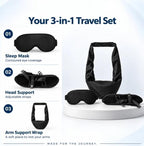Dozeway Travel Sleep Set 3-in-1 Eye Mask Head & Arm Support - Image 4