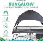 Baby Delight Go with Me Bungalow Deluxe Portable Cot, Grey - Image 2