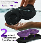 MUSICOZY Bluetooth Sleep Headphones with 3D Eye Mask for Zero Pressure - Image 3
