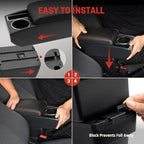 YJYWZH Armrest Box for Nissan Versa Almera Accessories, Red Thread - Image 3