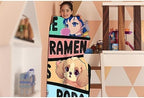 Kawaii Anime Blanket for Girls and Women - Ramen Dogs Boba Flannel Decor - Luxurious Warm and Cozy - M 50X60 Inch for Teen/Travel - Image 4