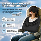 Airplane Sleep System, Eye Mask & Blanket, Long Flight Essentials - Image 2