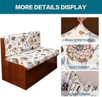 KRFOONN RV Dinette Cushion Covers Stretch Camper Cushions Cover, 06 - Image 2