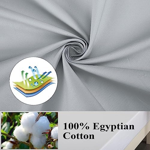 Pillow Protector King Size 100% Egyptian Cotton Pillow Covers Set of 4 - Image 4