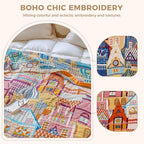 LUTBM Boho Throw Blanket for Couch 50"x60", Cotton Decorative Bed Throws - Image 3
