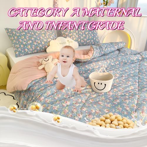 Simple Spring Comforter Full Size, Category A Maternal and Infant Grade Quilt Core - Healthy Warm Comfortable Comforter for Bedroom Living Room Bed Decor(D,150 * 200cm/59 * 79") - Image 5