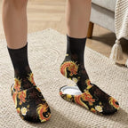House Slippers for Women Washable Closed Toe with Cute Socks - Image 3