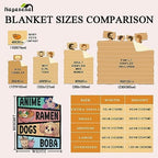 Anime Blanket Gifts for Girls, Kawaii Anime Decor for Women, Luxurious Warm and Cozy Flannel Blanket - L 60X80 Inch Most People's Choice - Image 3