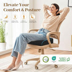 TranquilRelax XL Memory Foam Seat Cushion for Office Chair, 3.35-Inch, Black - Image 6