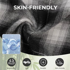 BAMBOO COOL Men's Pajama Bottoms Plaid Pajamas Pants Soft Lounge Woven Pj - Image 2