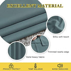 NICETOWN Bedroom Blackout Long Curtains 120 Length - Energy Saving Thermal Insulated Solid Grommet Luxury Room Darkening Drapes for Living Room, Greyish Blue, Set of 2, W52 x L120 - Image 4