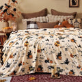 PHF Halloween Fleece Blanket King, 300GSM Plush Cozy Throw, Fall Decor by PHF
