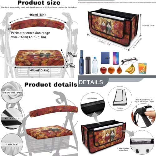 LedBack Walker Accessories Cats Walker Seat Backrest Covers Storage Bag - Image 6