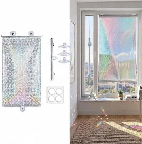 Blackout Blind Shade with Suction Cups, No Drill Roller Window Curtains by Unknown