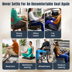 Kijani Airplane Seat Cushion for Long Flights, Inflatable Travel Cushion - Image 7